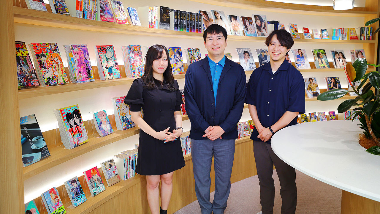 左から電通デジタル出宮百合　集英社伊藤史峻氏　電通デジタル隅谷大貴