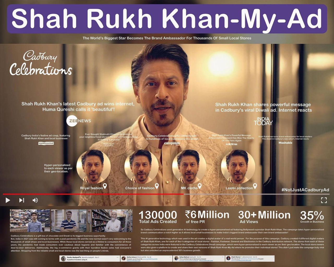 SHAH RUKH KHAN-MY-AD | CADBURY CELEBRATIONS