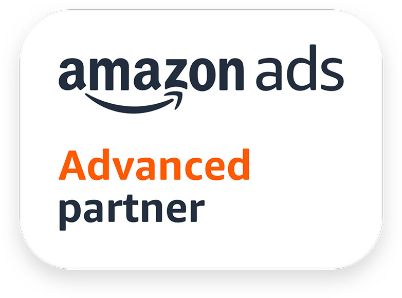 Amazon Ads「アドバンストパートナー」ロゴ