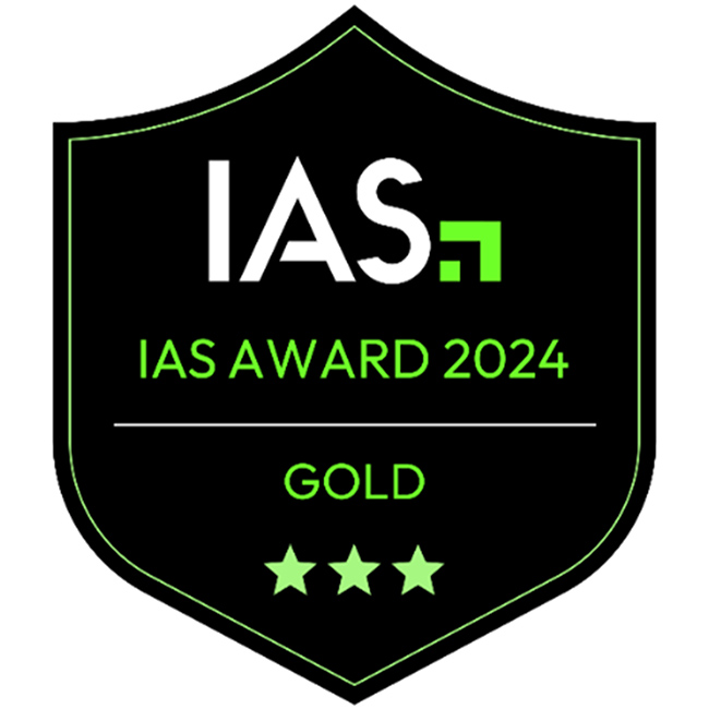 拡大画像：「IAS AWARD 2024」の「Agency of the Year」ゴールドのロゴ