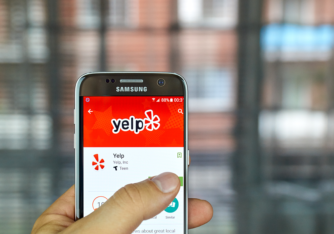 Yelp mobile app