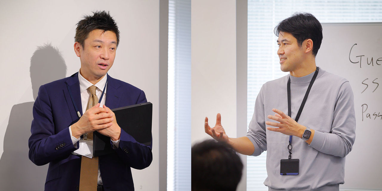 電通デジタル 副社長執行役員 小林大介（左）、杉浦友彦（右） 