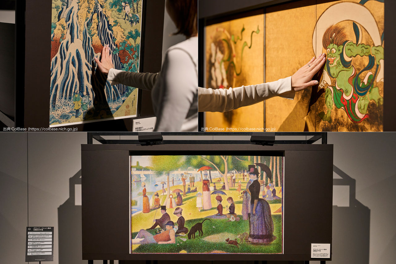 例えば、『モナリザ』の手や滝の水しぶき、関ケ原の武将たちの躍動感を感じられるような作品を選びました。    