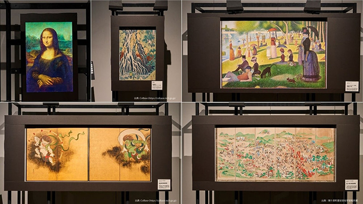 1つ目は「非遮断超音波ハプティクス技術」です。東京大学大学院の篠田・牧野研究室が開発したこの技術は、超音波振動子アレイを用いて空中の任意の位置に超音波の焦点や分布を作ることができます。この技術を利用し、「モナリザ」との握手を触覚で体験することが可能となりました。 